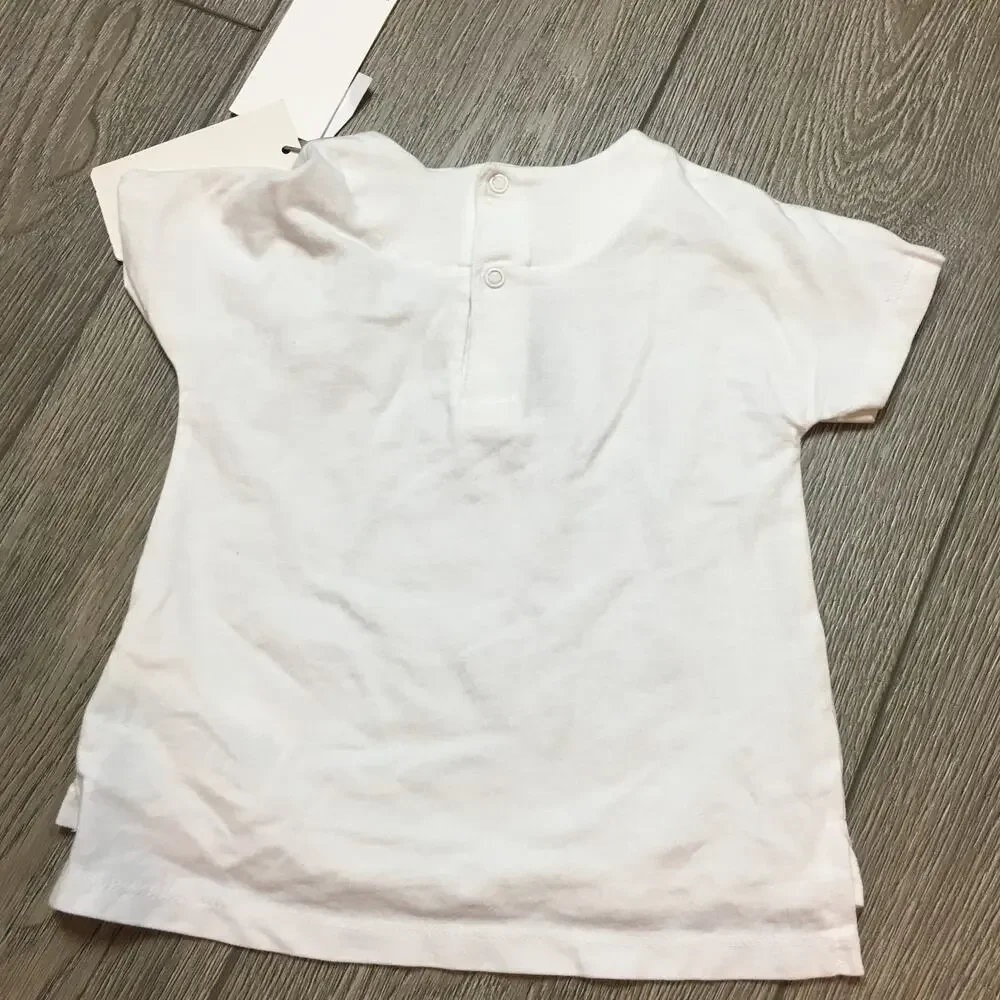 NWT Bellybutton Newborn organic cotton Unisex constellation white shirt size 80